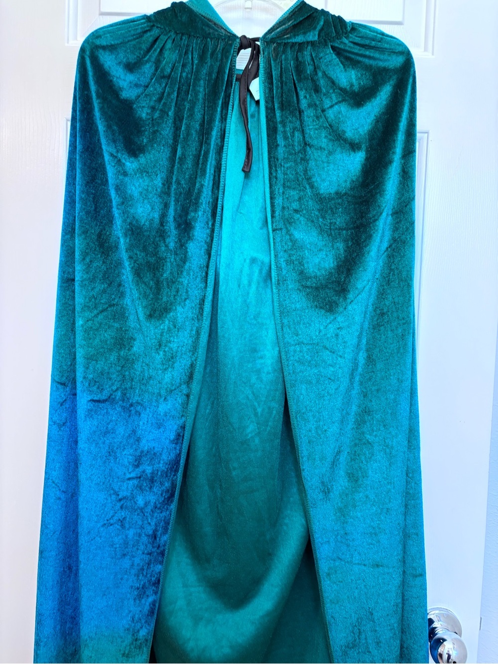 Hunter Green Velvet Cape